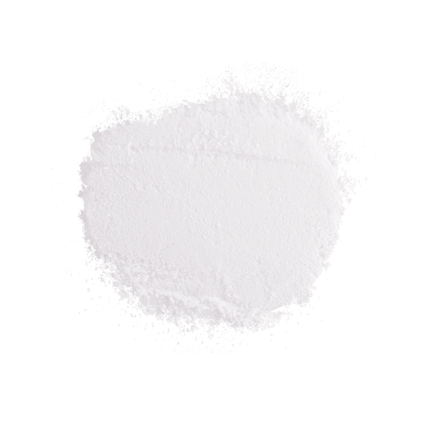 Weißes Cholinpulver auf schwarzem Hintergrund, das seine feine Textur für Nahrungsergänzungsmittel verdeutlicht.