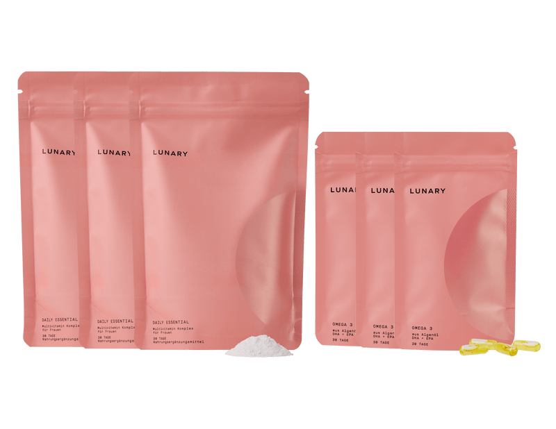 Daily Essential 3 Monate Multivitamin Komplex, nahrungsergänzungsmittel für Frauen mit Vitaminen und Omega 3 Kapseln, Frauen Vitamine und Supplements für Frauen