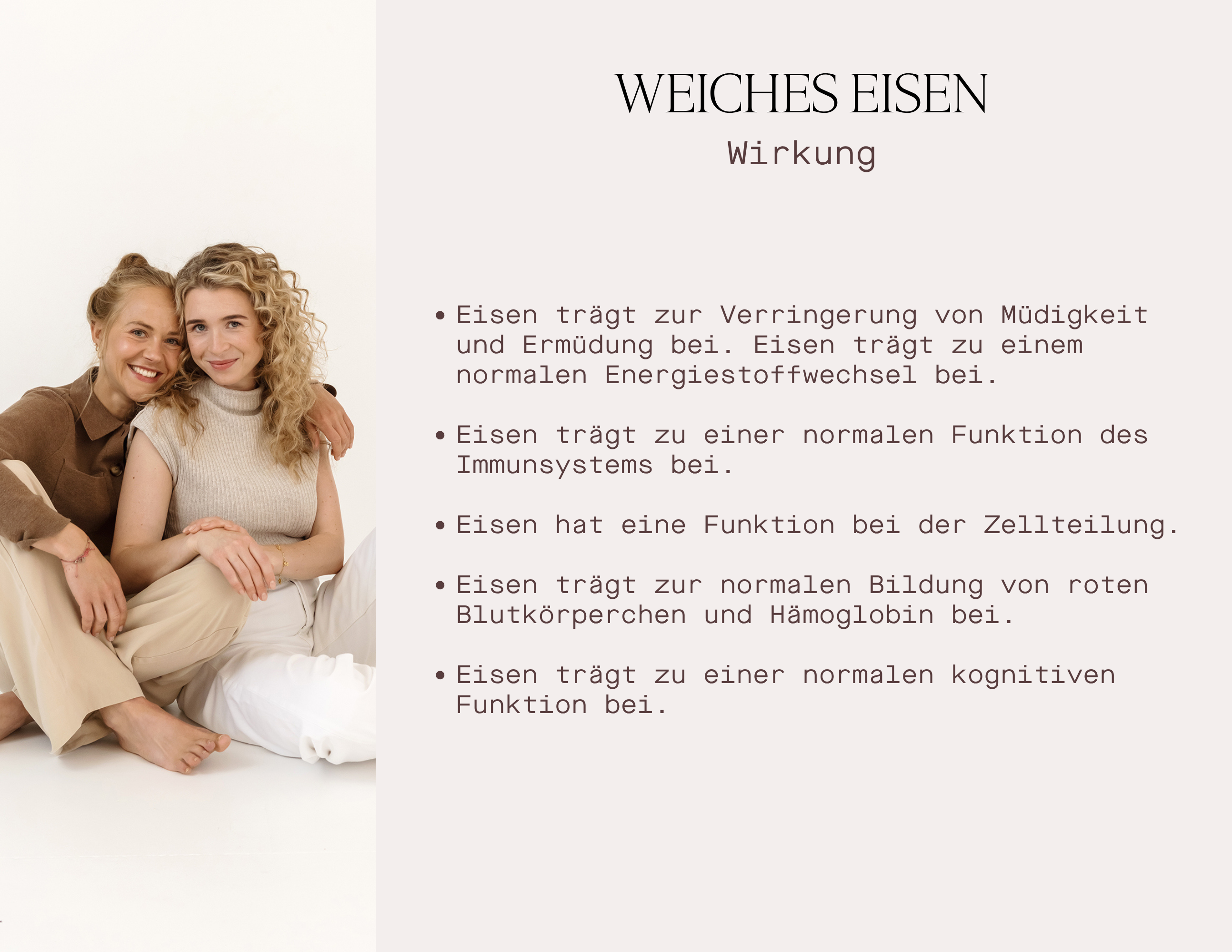 Weiches Eisen - Nahrungsergänzungsmittel