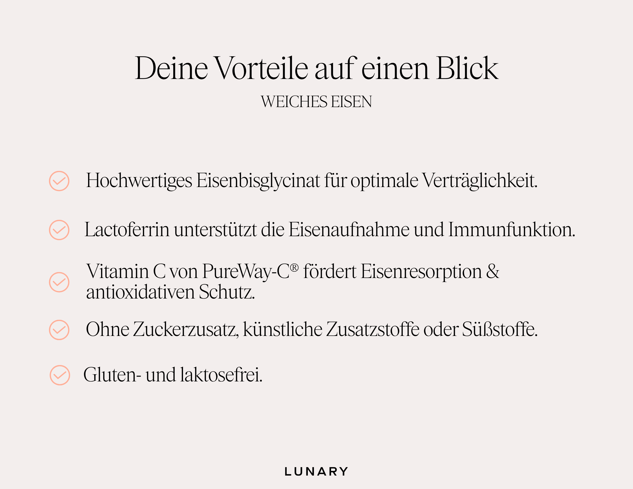 Weiches Eisen - Nahrungsergänzungsmittel
