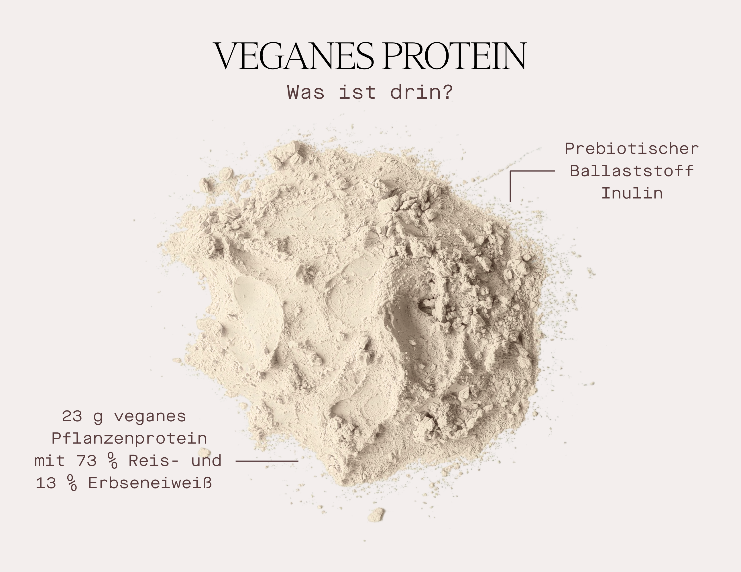 Veganes Proteinpulver - Nahrungsergänzungsmittel
