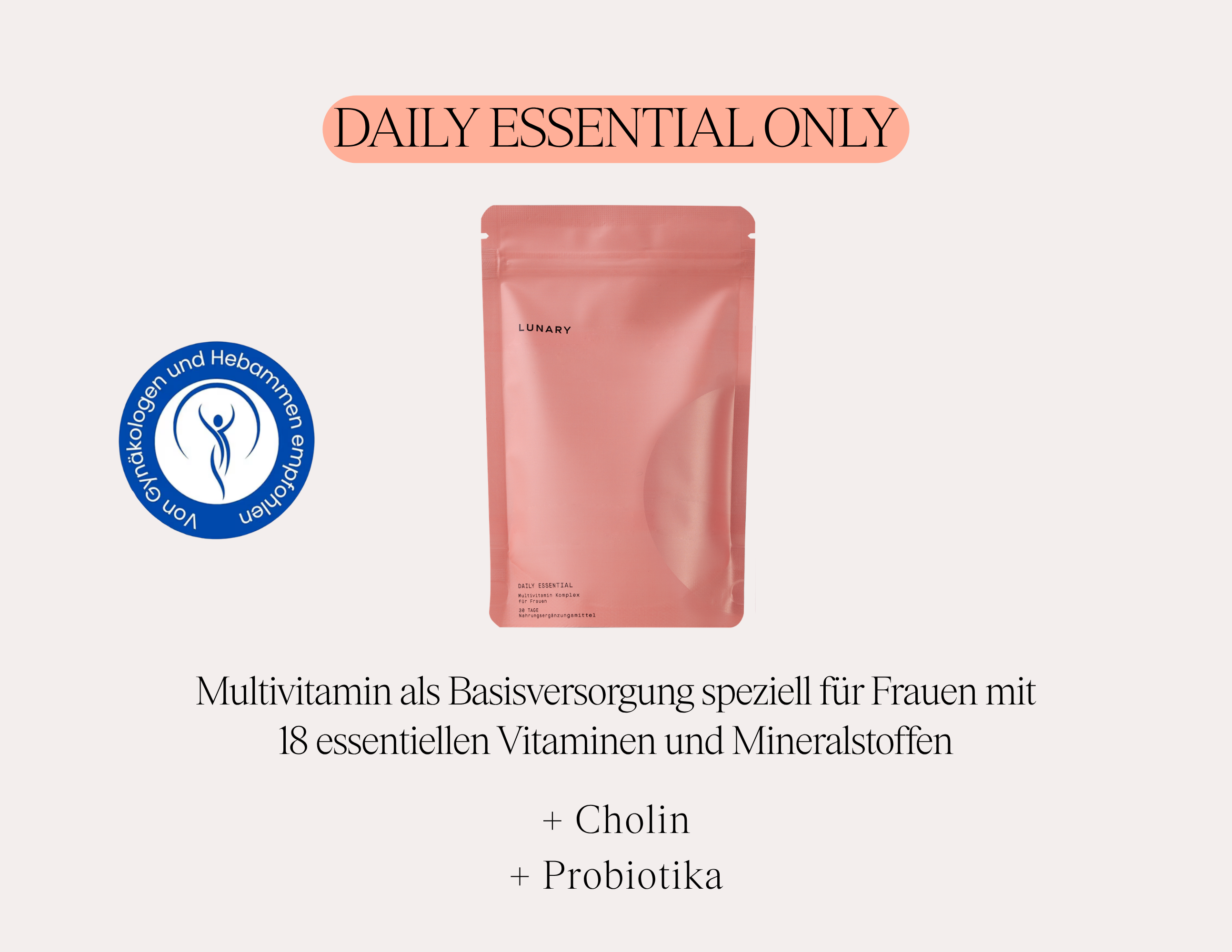 Daily Essential ohne Omega 3 - Multivitamin Komplex