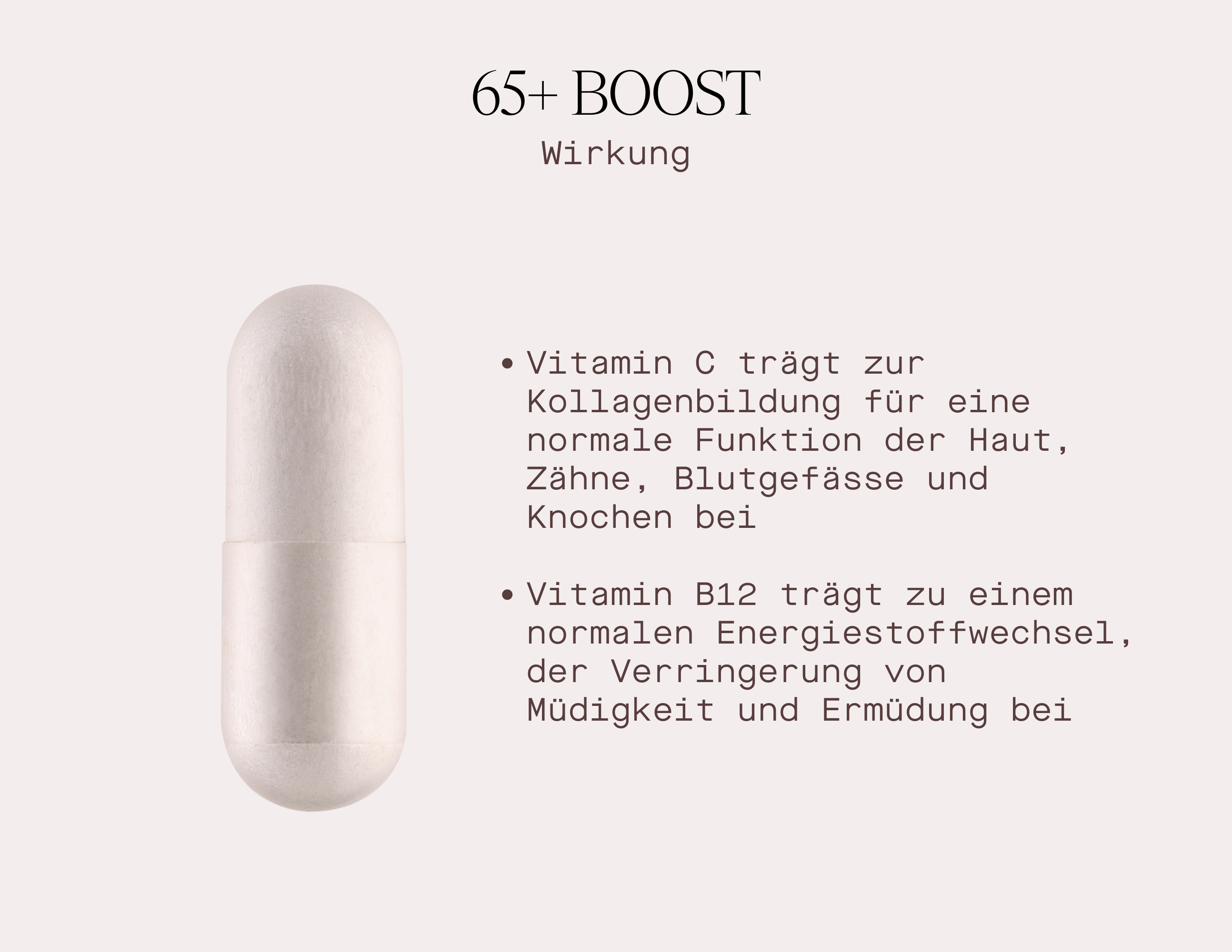 65+ Boost - Nahrungsergänzungsmittel