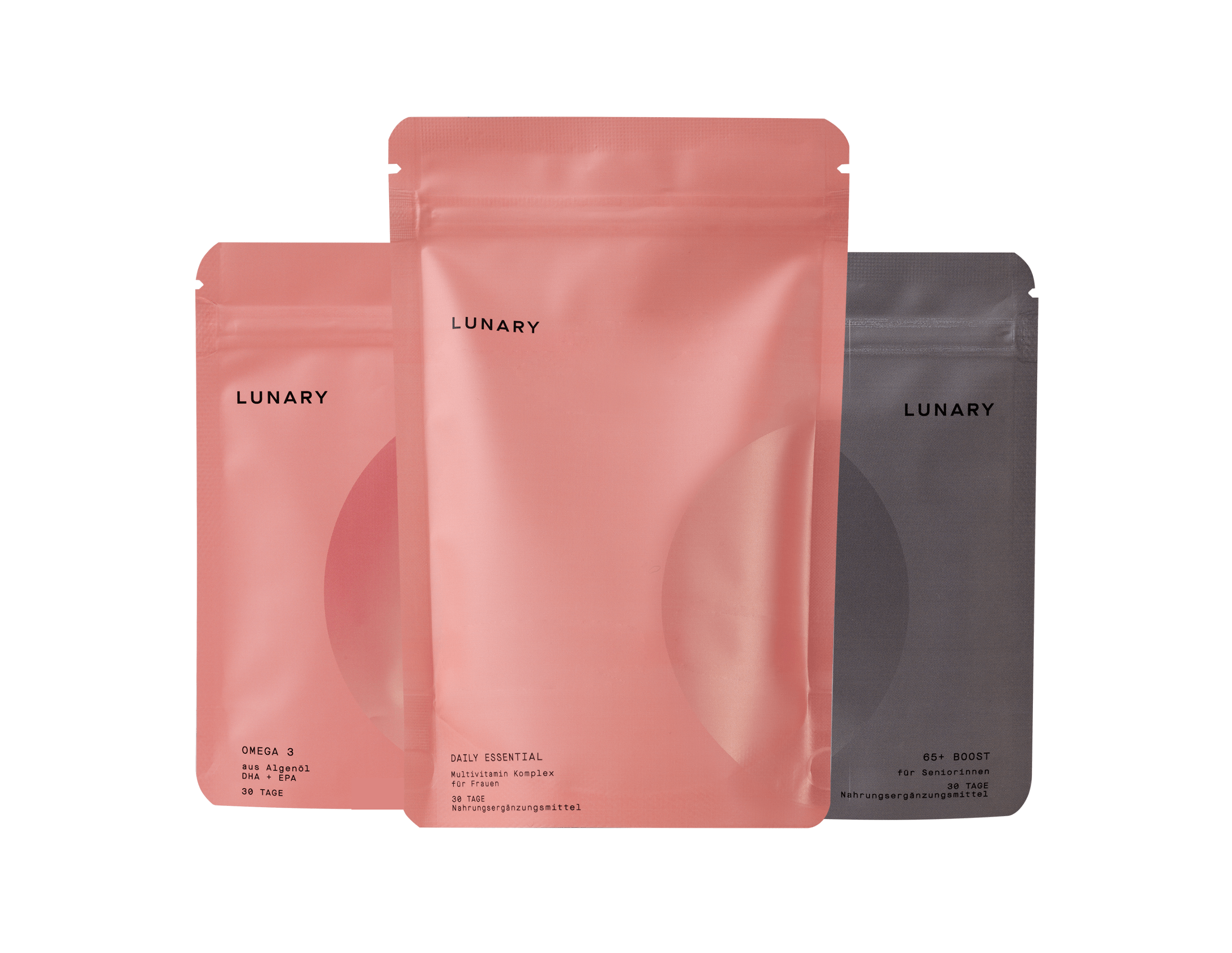 Set Daily Essential plus 65+ Boost: nahrungsergänzungsmittel für frauen ab 60 mit Omega 3, Vitaminen und Boost.