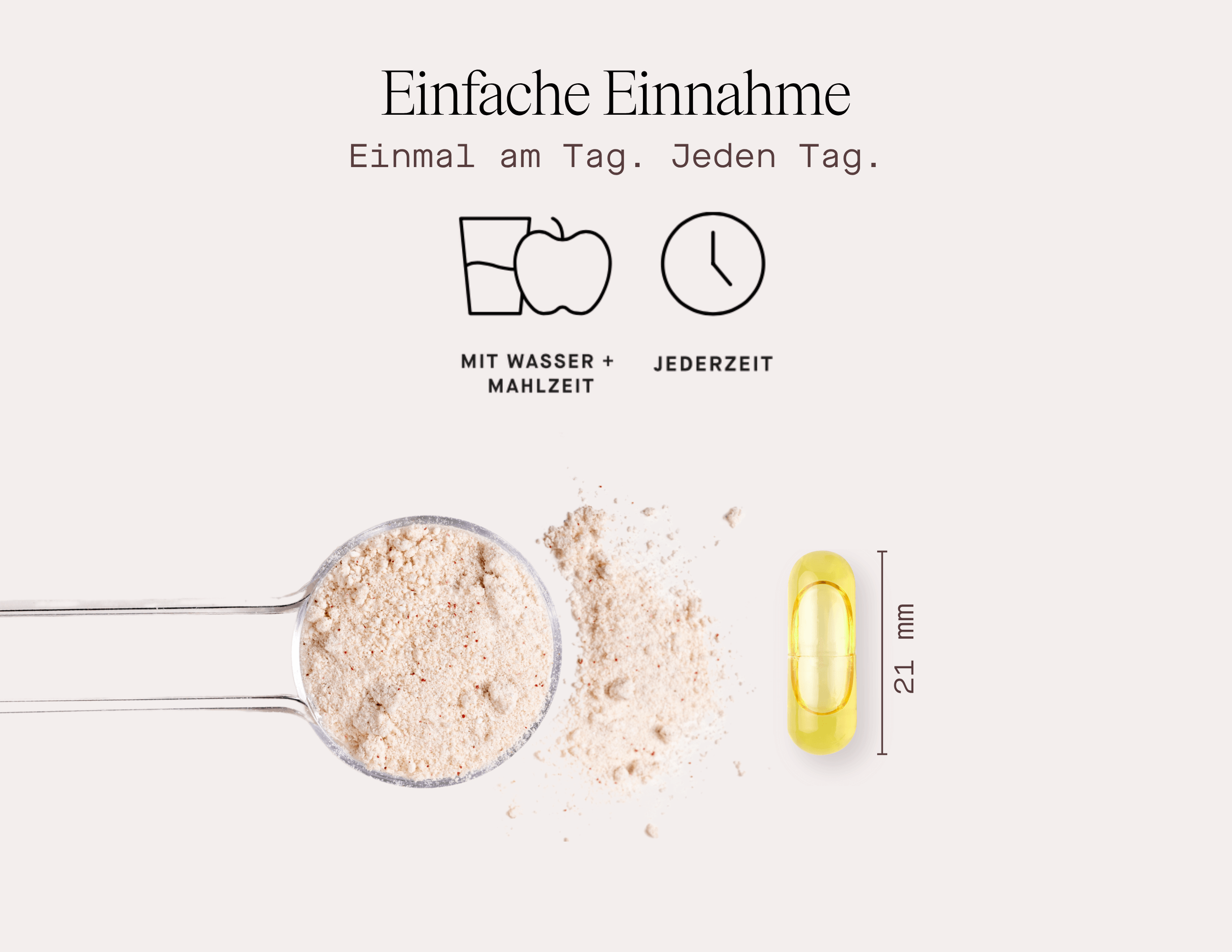 Daily Essential Multivitamin Komplex: einfache Einnahme mit Wasser täglich, Pulver und Kapsel für beste Ergebnisse, Frauen Vitamine und Supplements für Frauen