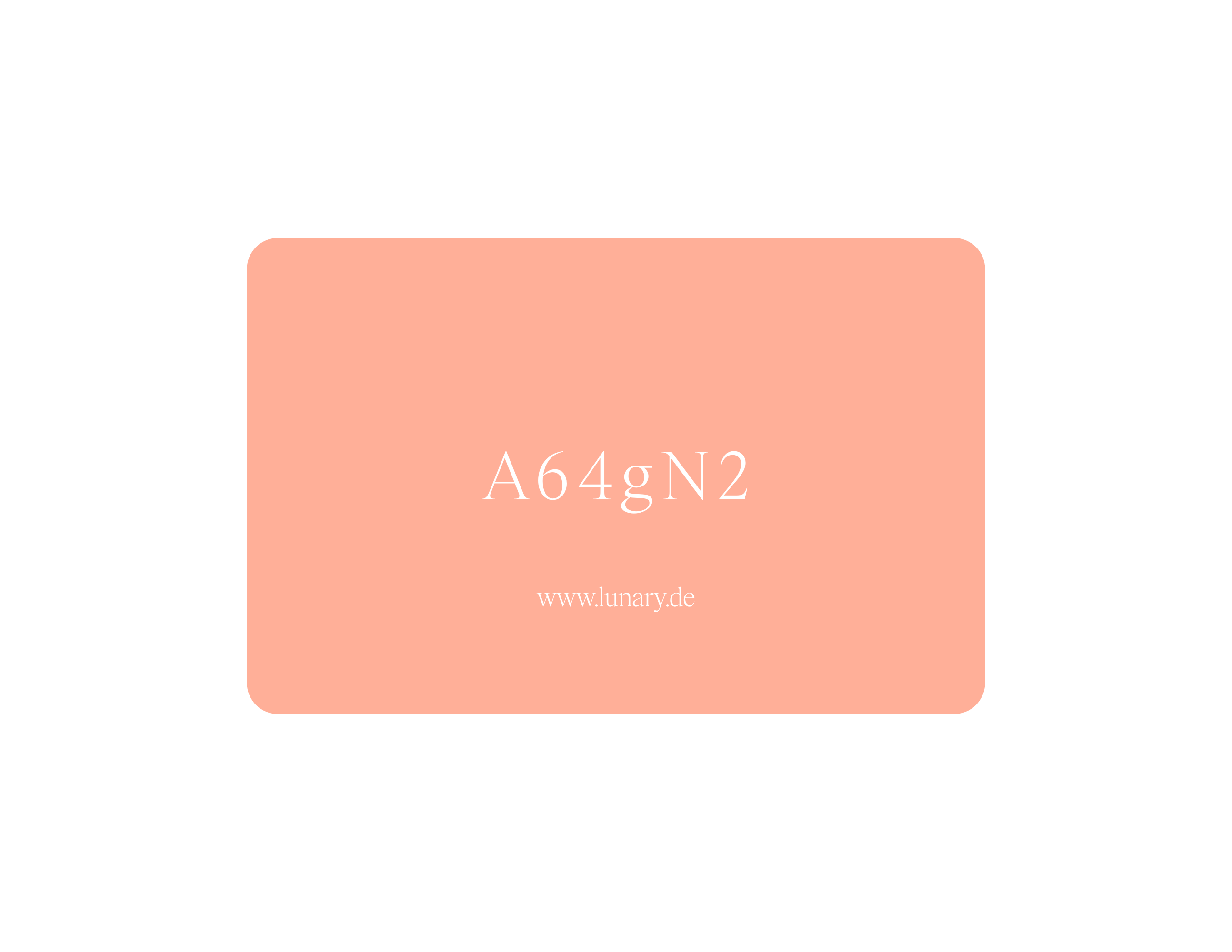 LUNARY Geschenkkarte in sanftem Rosaton, das perfekte Geschenk für deine beste Freundin oder Mama.