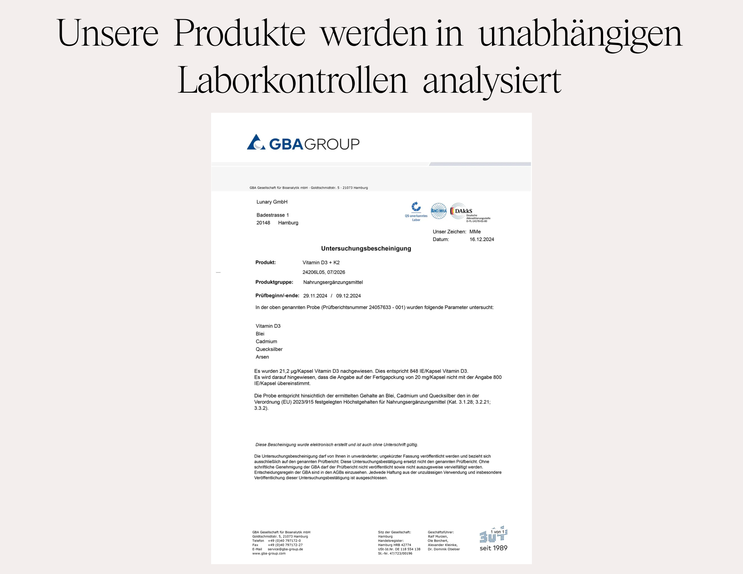 Vitamin D3+K2 MK7 3 Monate - Nahrungsergänzungsmittel