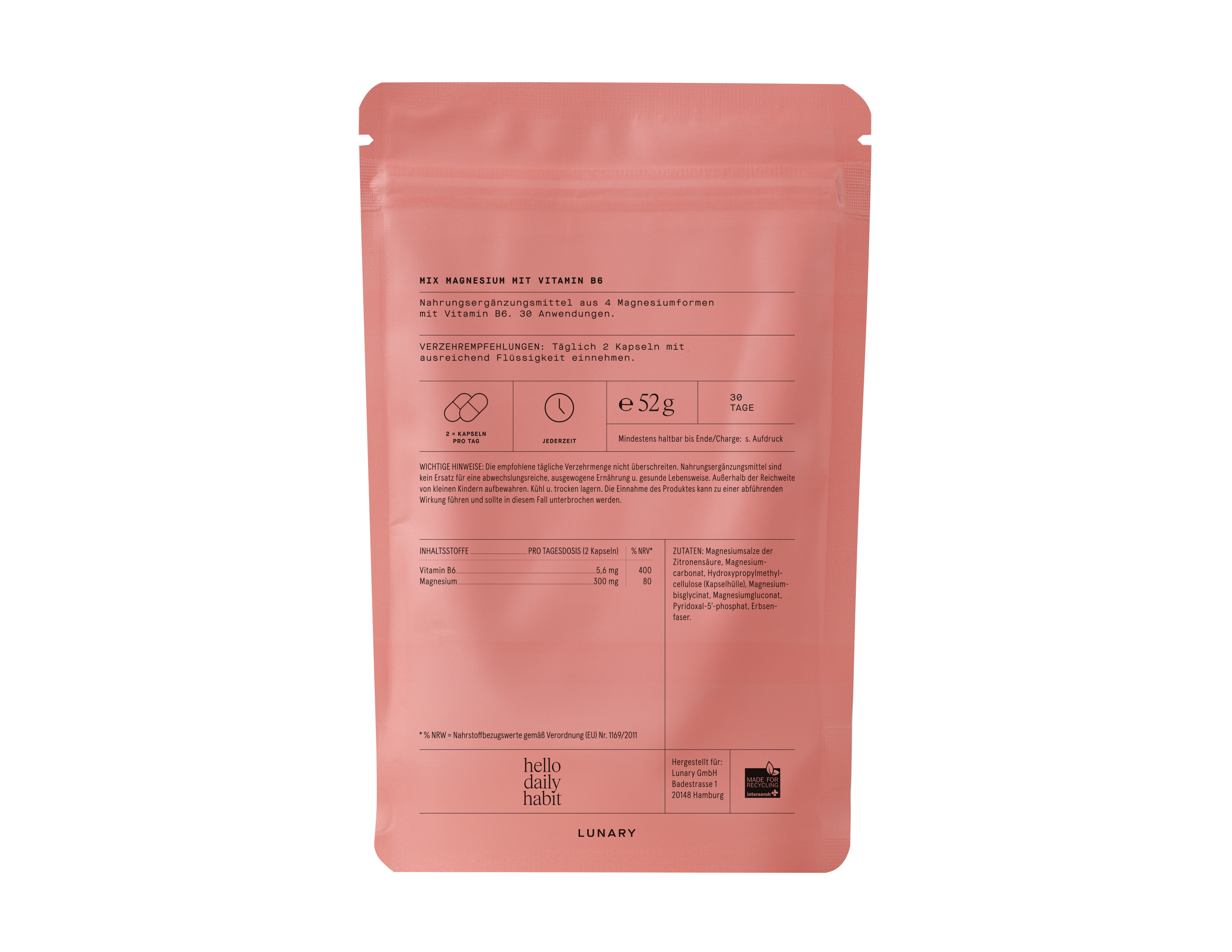 Magnesium Komplex 4 - Nahrungsergänzungsmittel