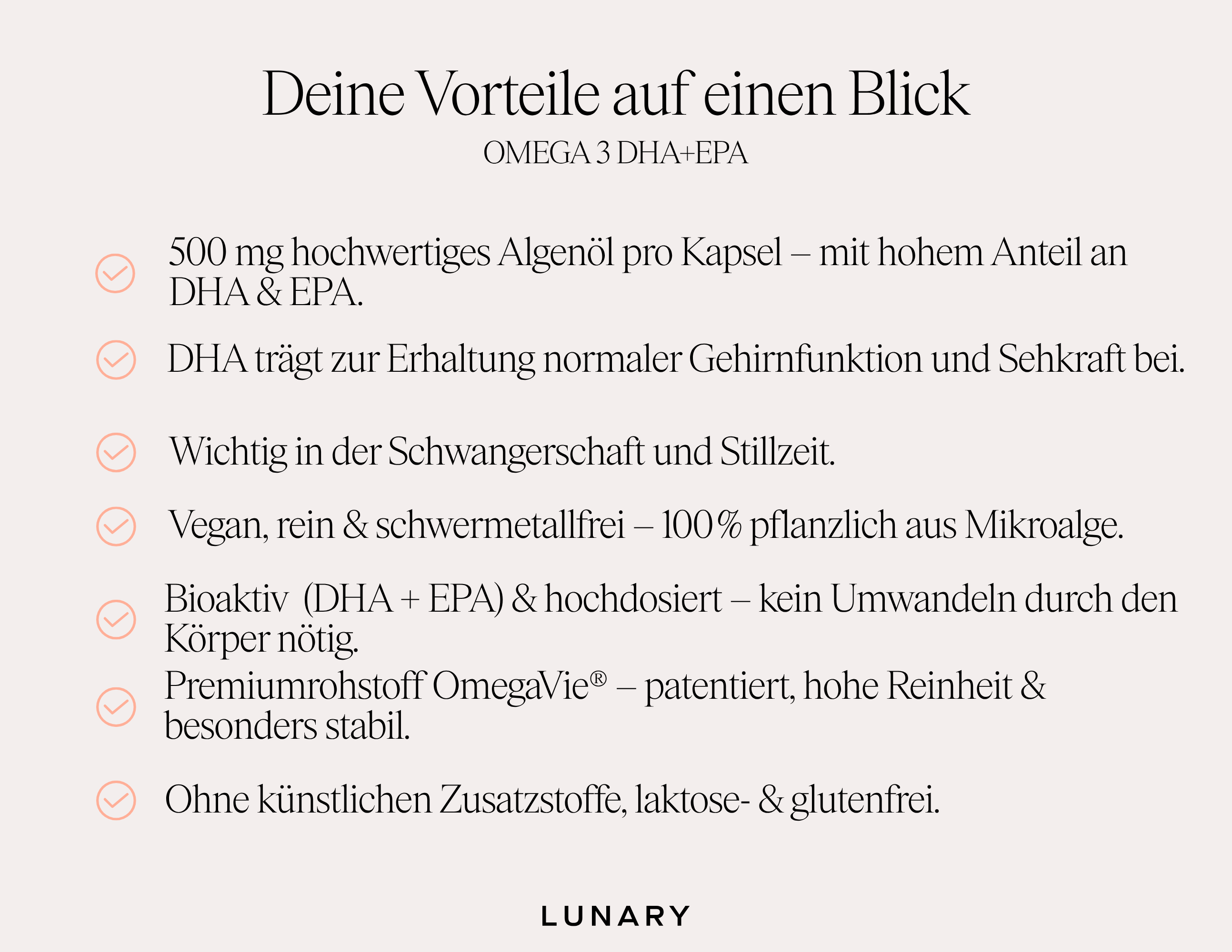 Omega 3 DHA+EPA - Nahrungsergänzungsmittel