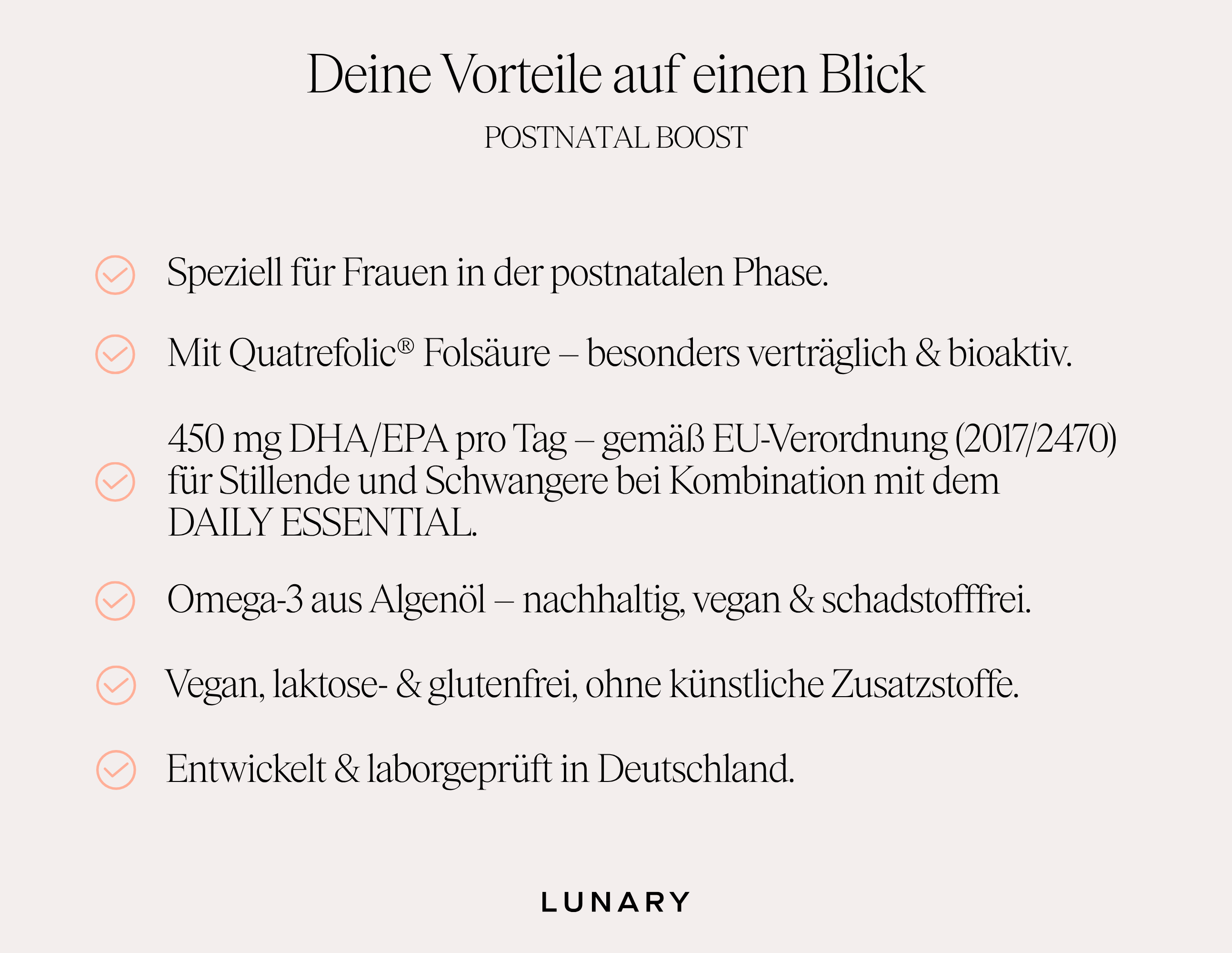Postnatal Boost - Nahrungsergänzungsmittel