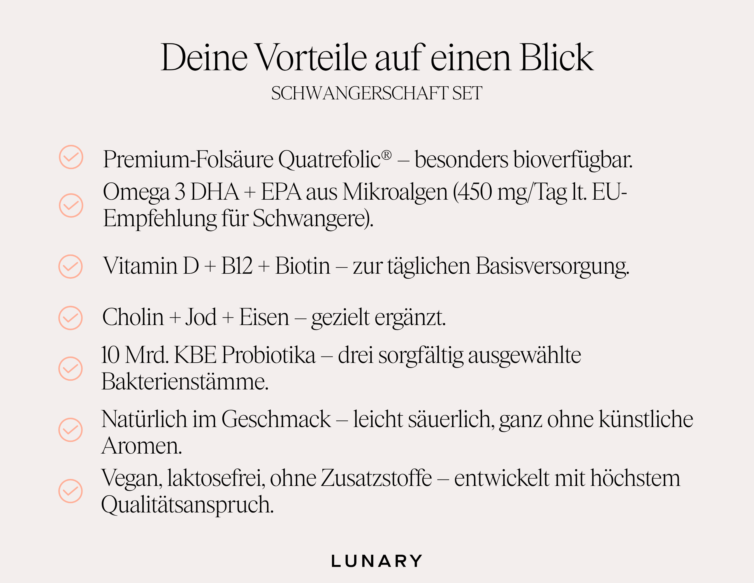 Schwangerschaft Set - Nahrungsergänzungsmittel