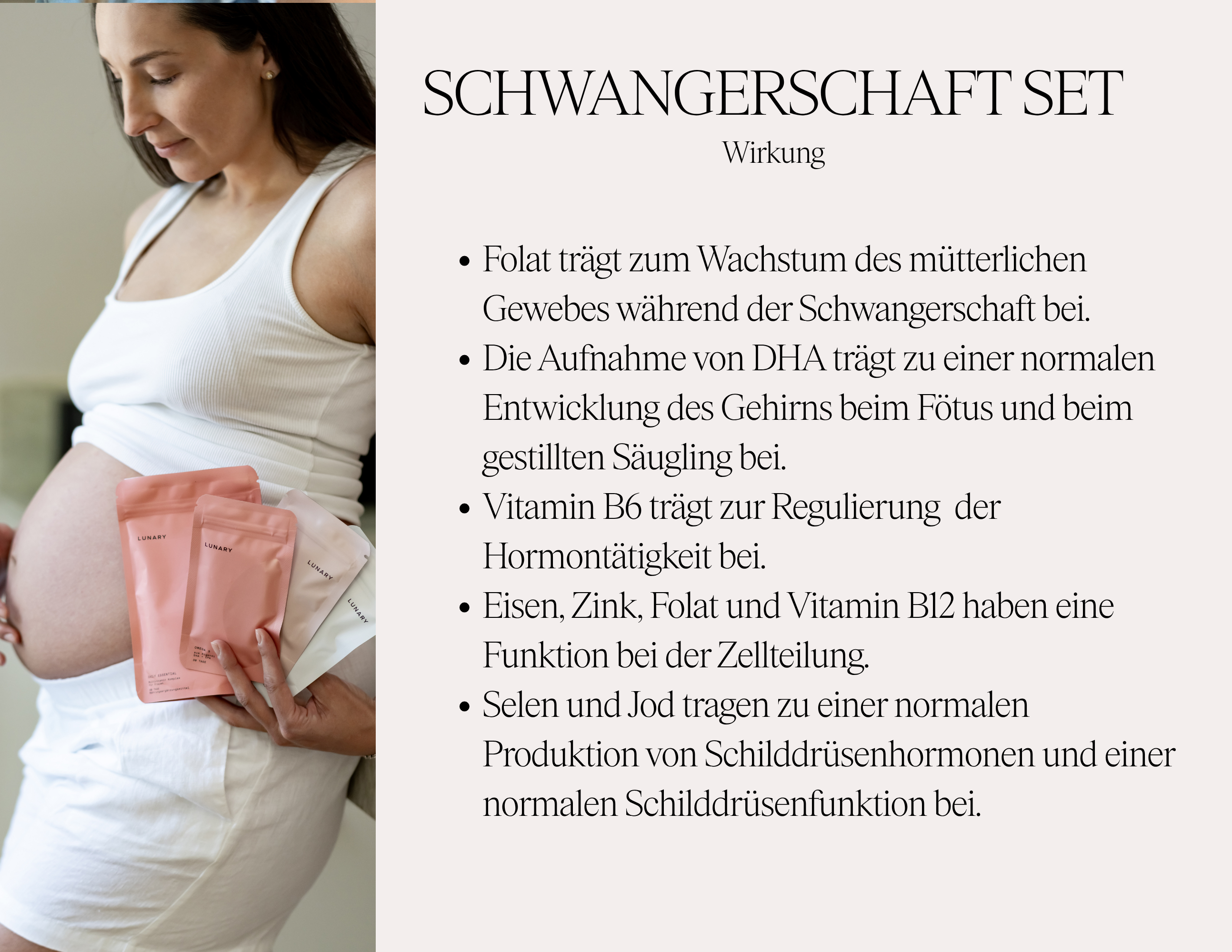 Schwangerschaft Set - Nahrungsergänzungsmittel