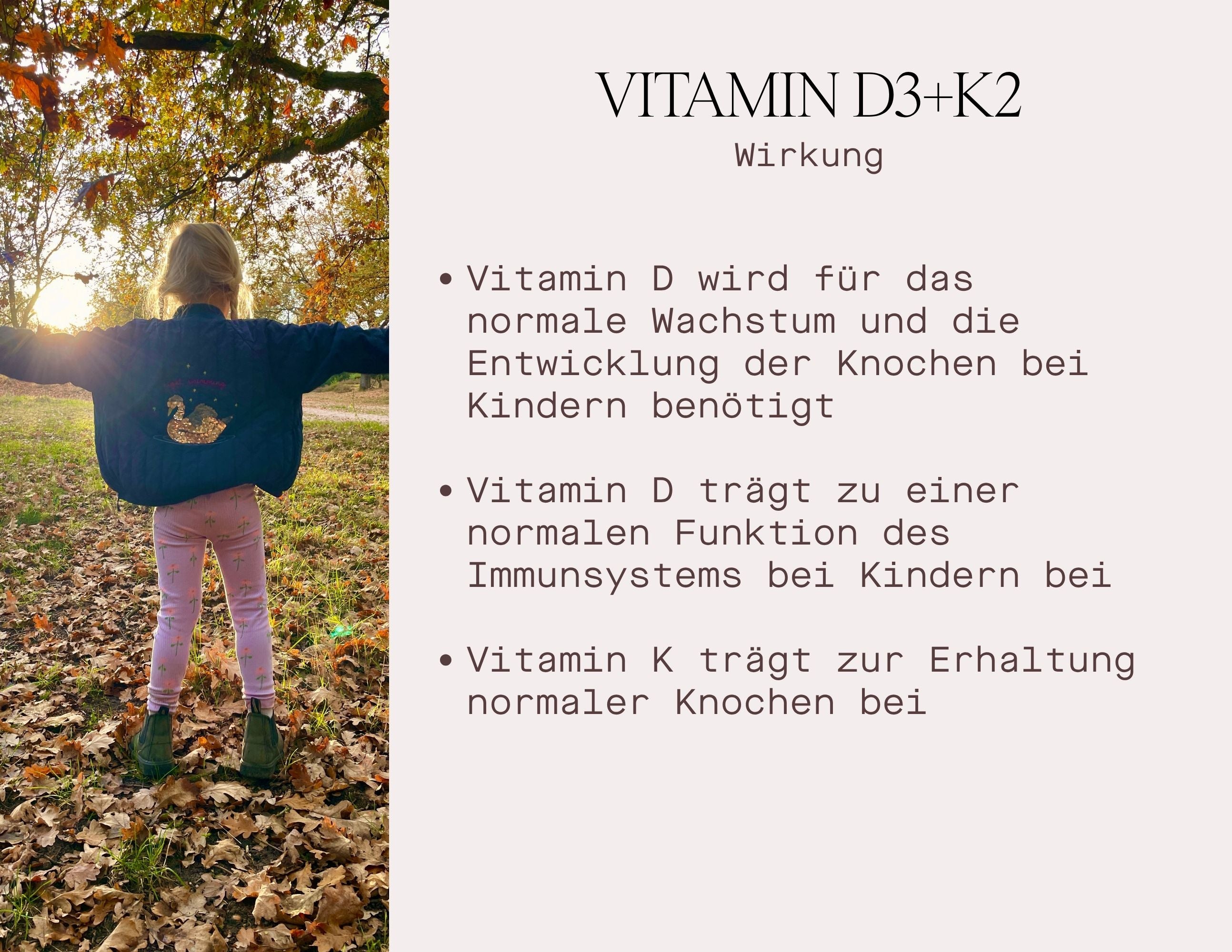 Vitamin D3+K2 Kids - Nahrungsergänzungsmittel