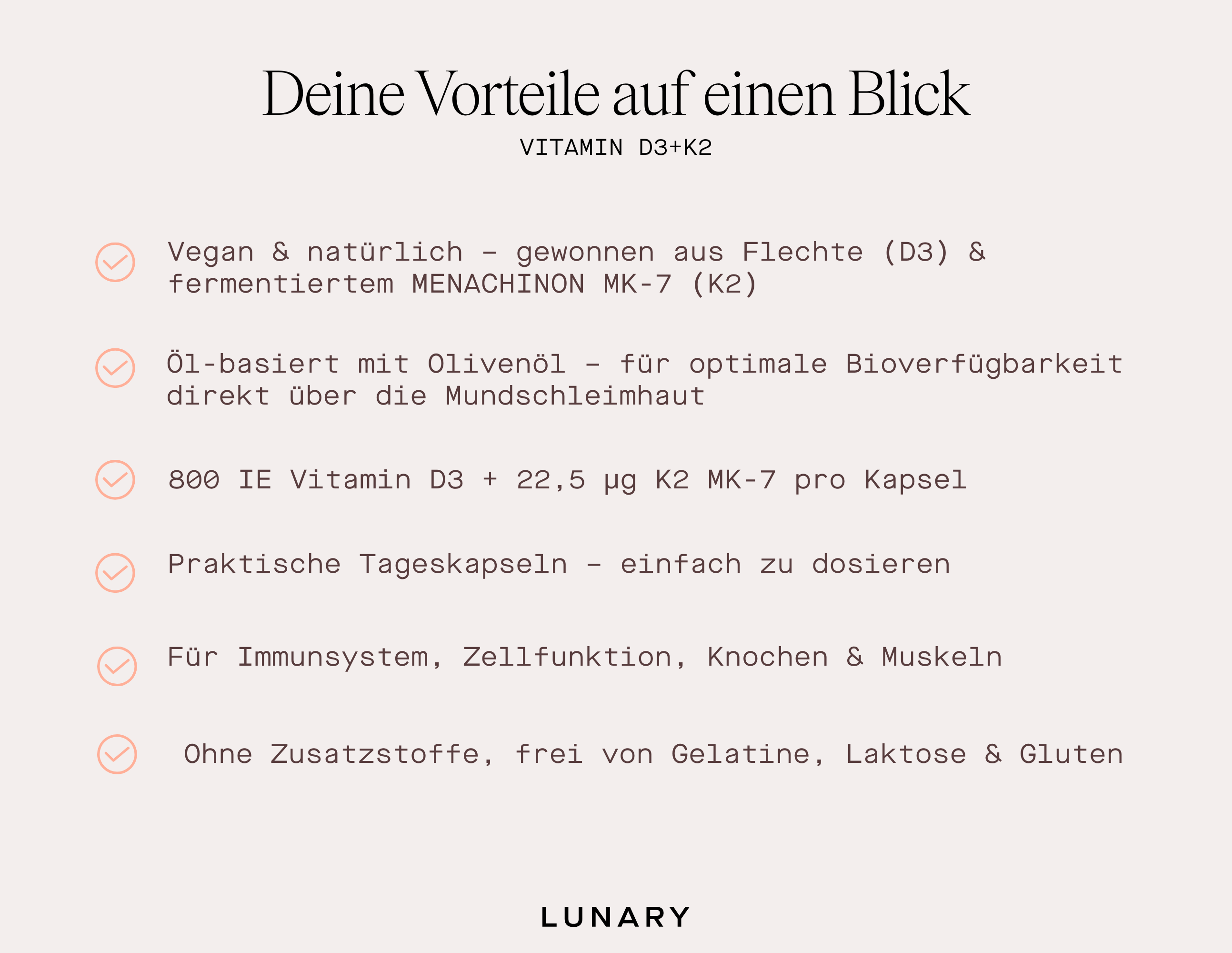 Vitamin D3+K2 MK7 3 Monate - Nahrungsergänzungsmittel