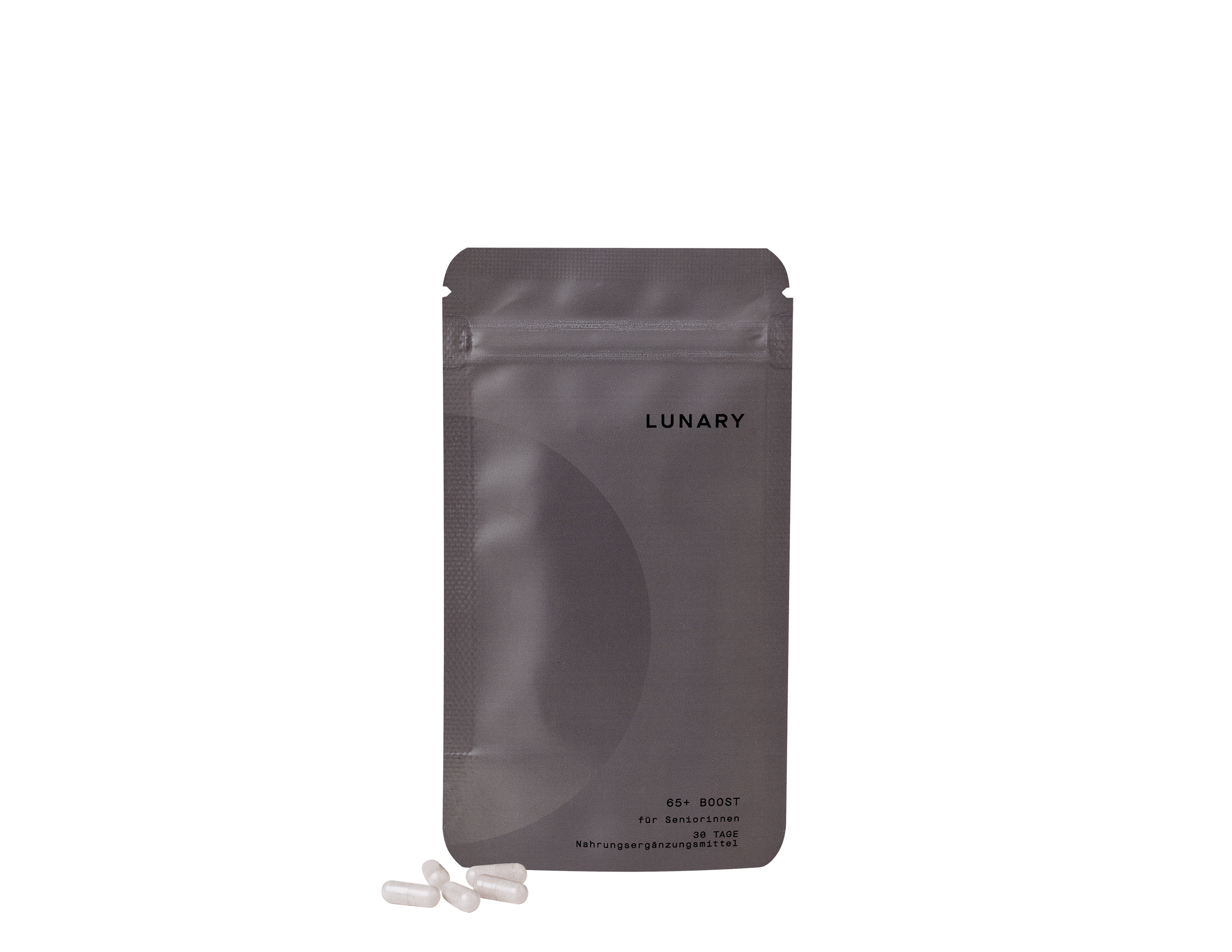 LUNARY 65+ BOOST Nahrungsergänzungsmittel für Frauen ab 60, energiefördernde Vitamine für Gesundheit und Wohlbefinden.
