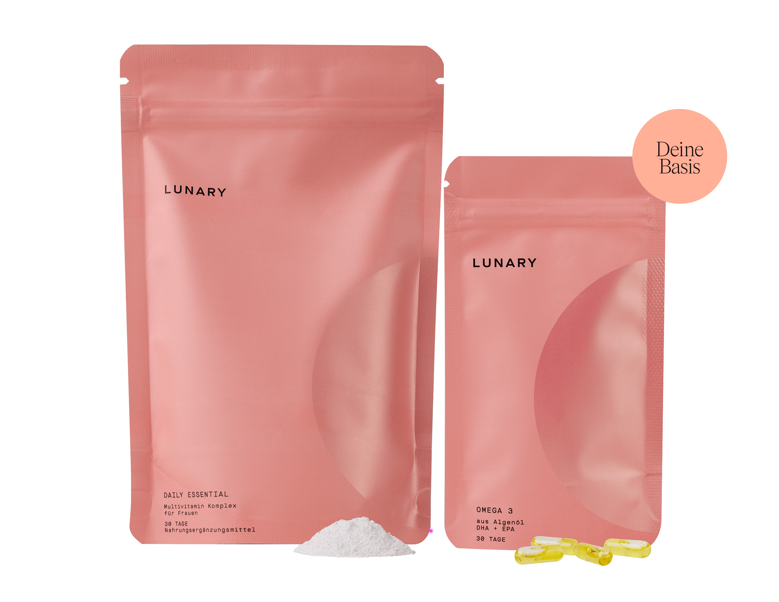 Tägliches Multivitamin-Komplex- und Omega-3-Präparat für Frauen in rosa Verpackung, Frauen Vitamine und Supplements für Frauen