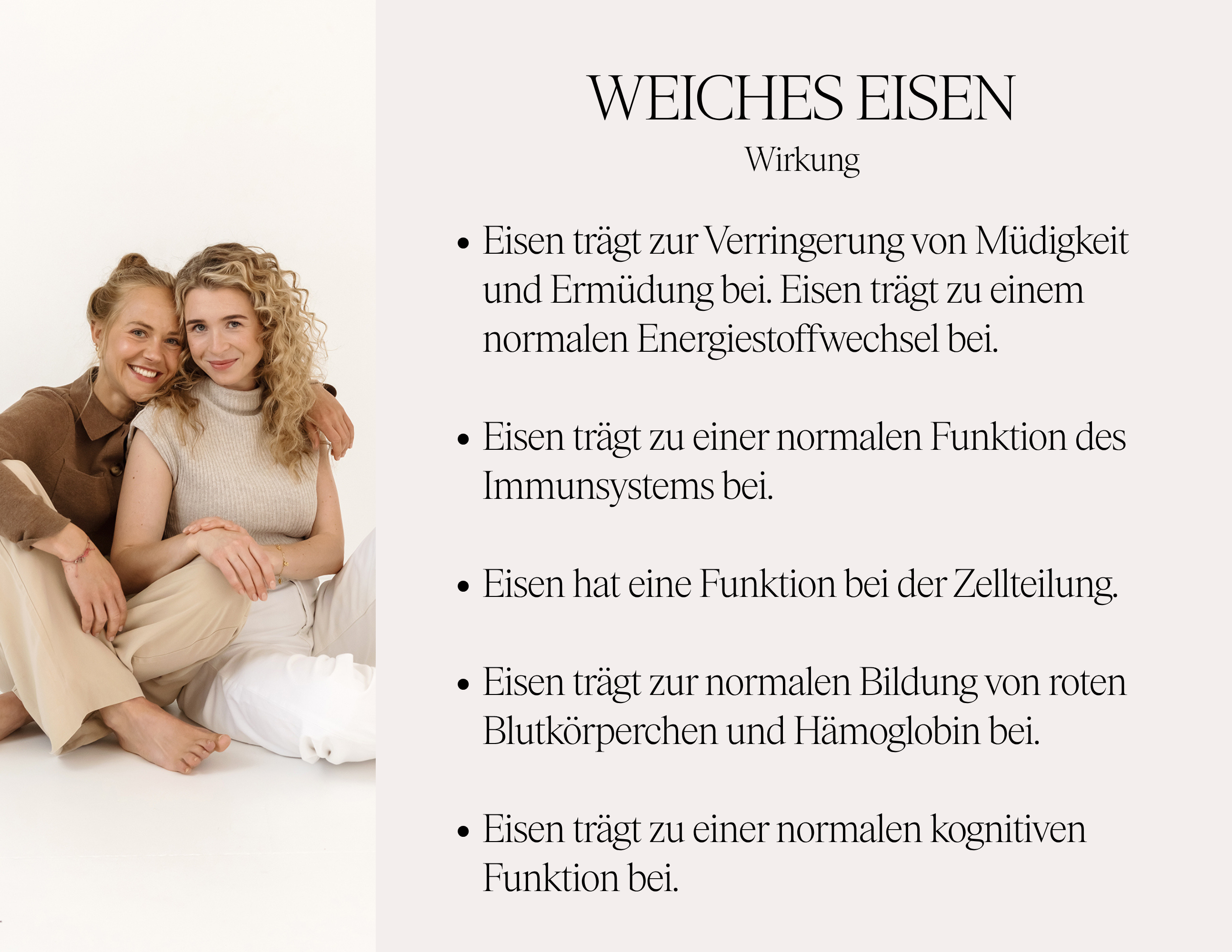 Weiches Eisen - Nahrungsergänzungsmittel