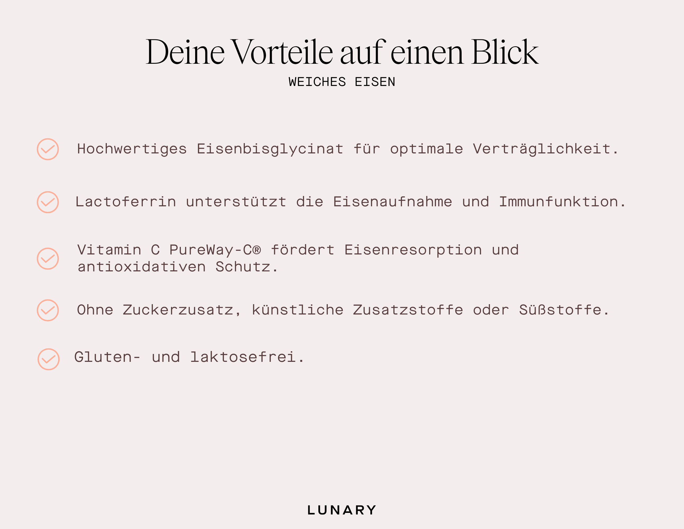 Weiches Eisen - Nahrungsergänzungsmittel