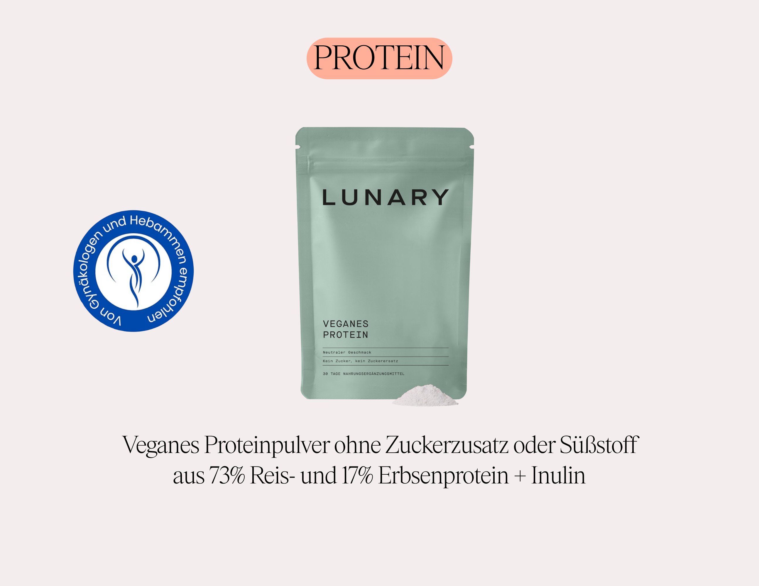 Veganes Proteinpulver - Nahrungsergänzungsmittel