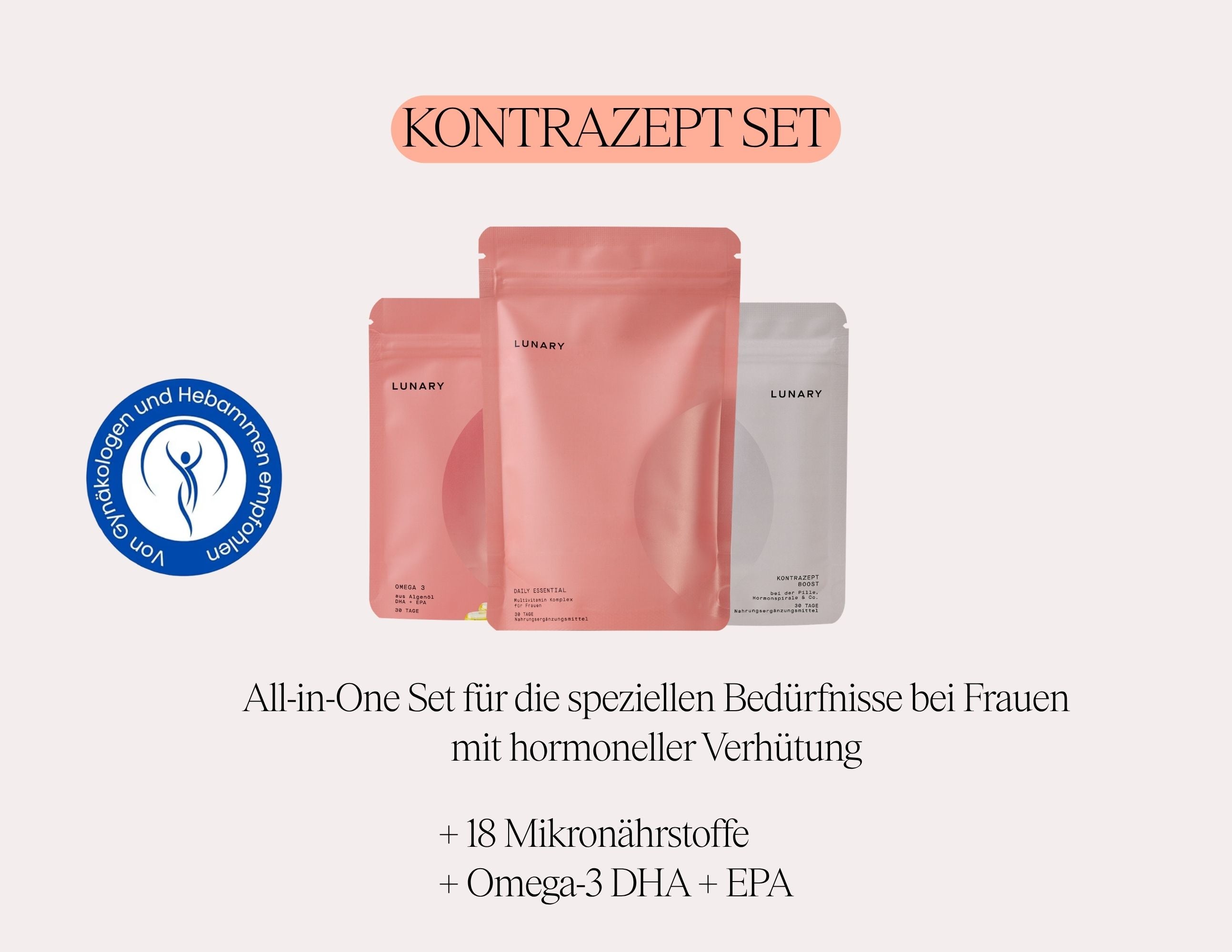 Kontrazept Set - Nahrungsergänzungsmittel