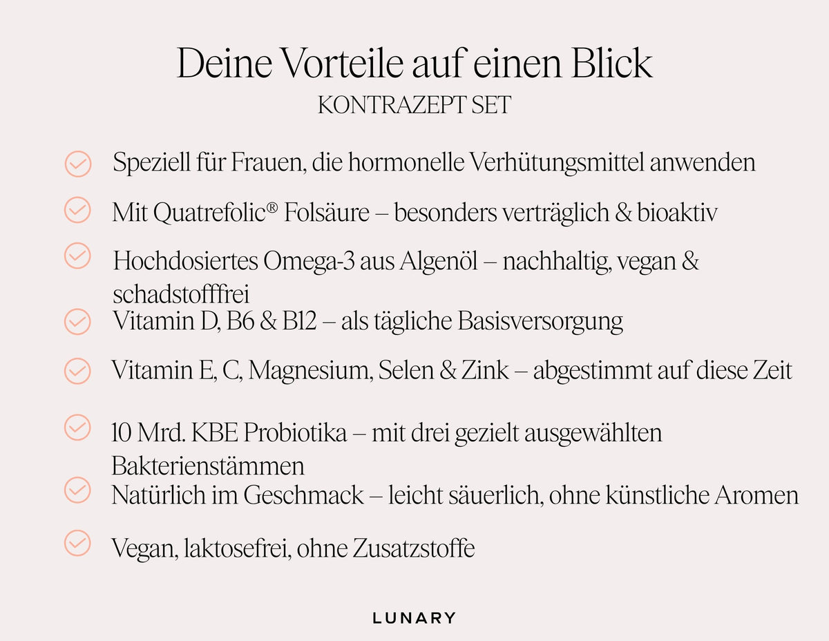 Kontrazept Set - Nahrungsergänzungsmittel