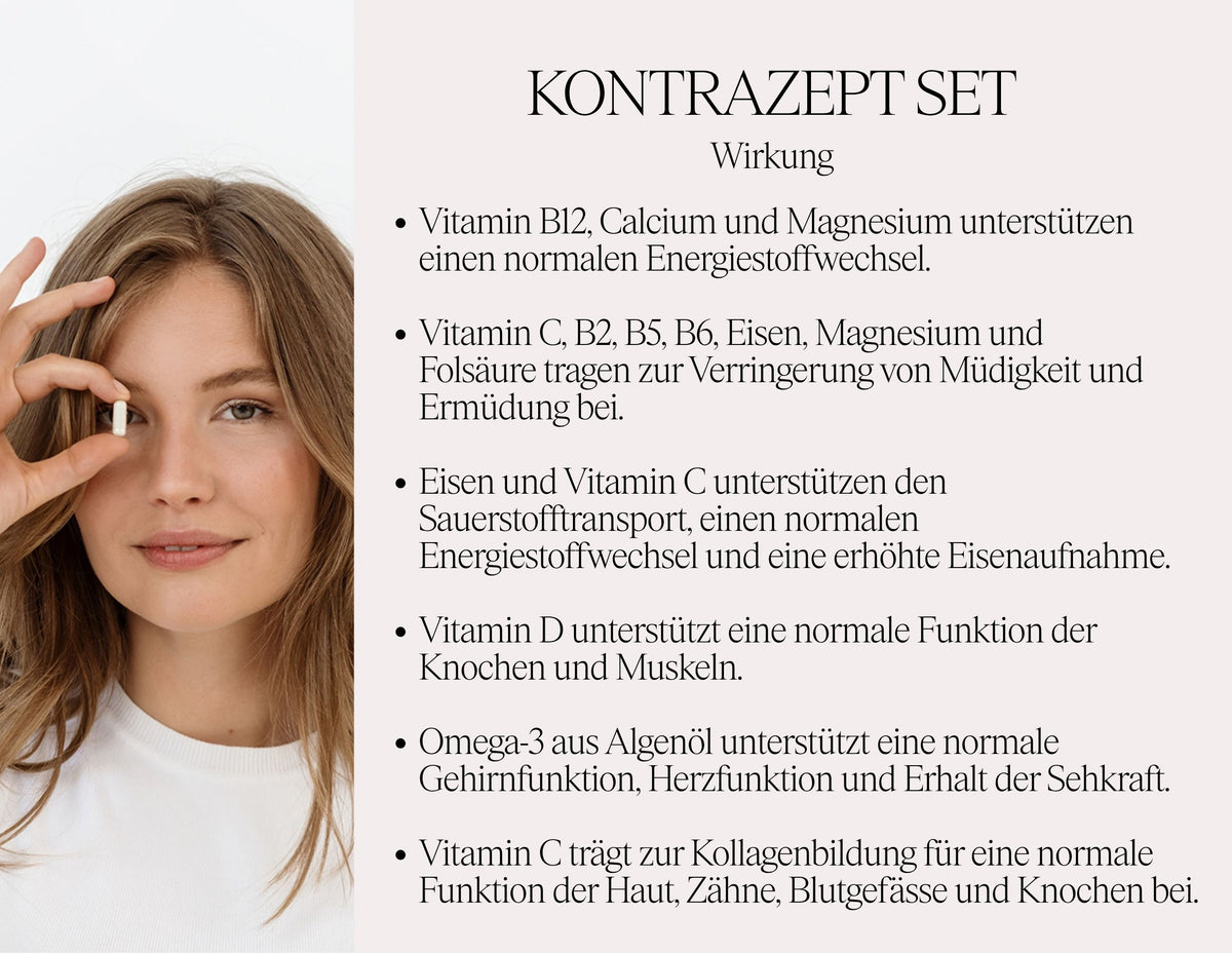 Kontrazept Set - Nahrungsergänzungsmittel
