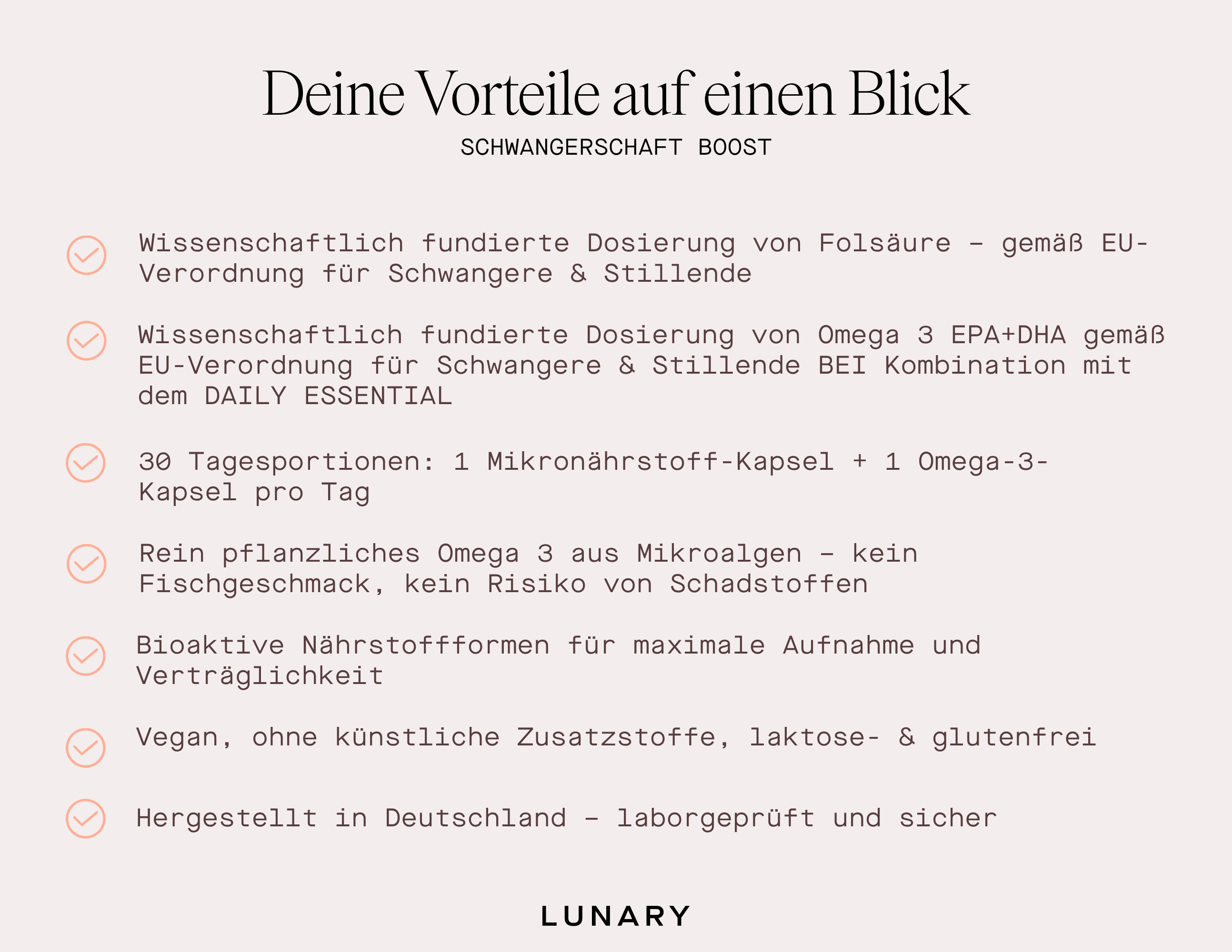 Schwangerschaft Boost - Nahrungsergänzungsmittel