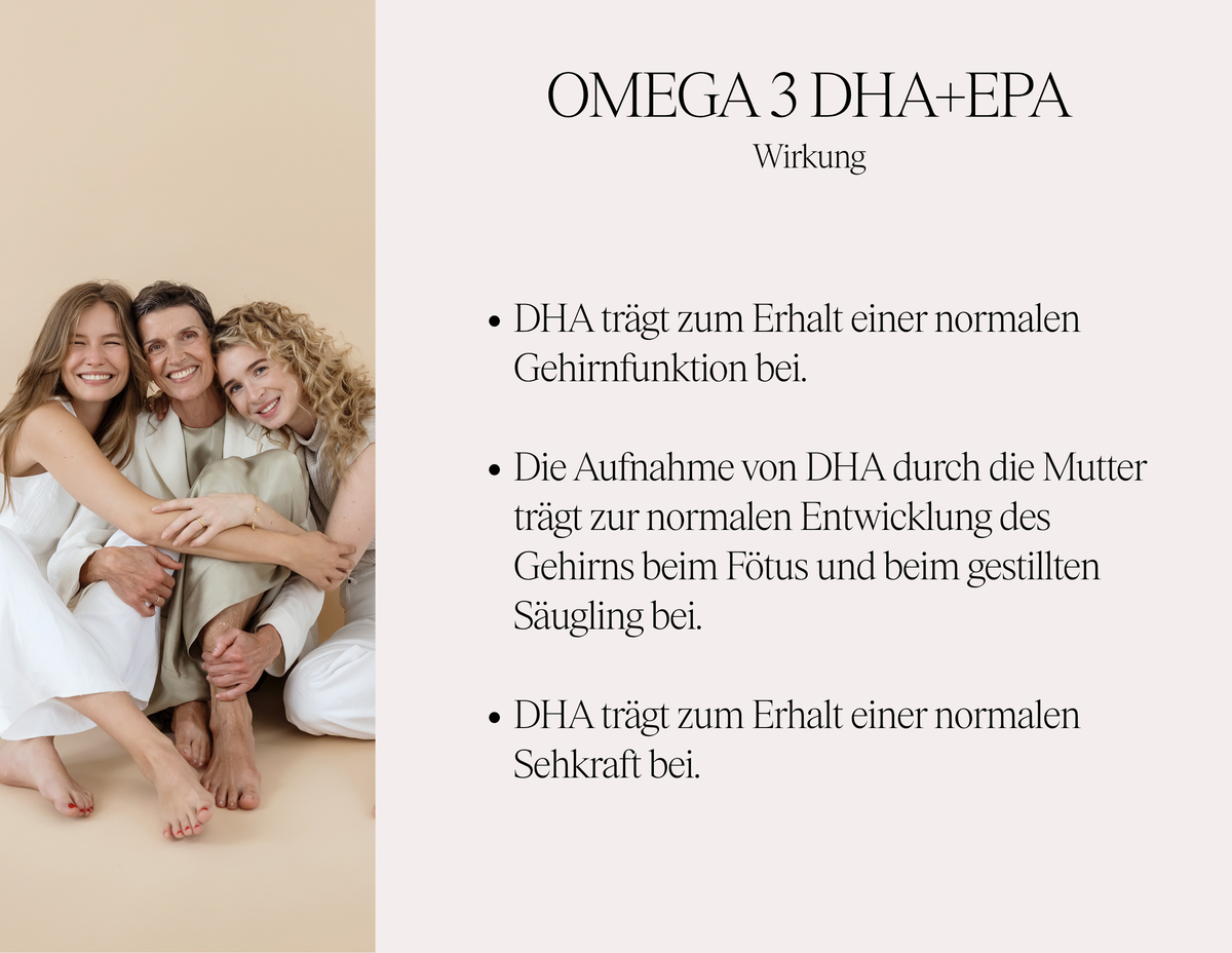 Omega 3 DHA+EPA - Nahrungsergänzungsmittel