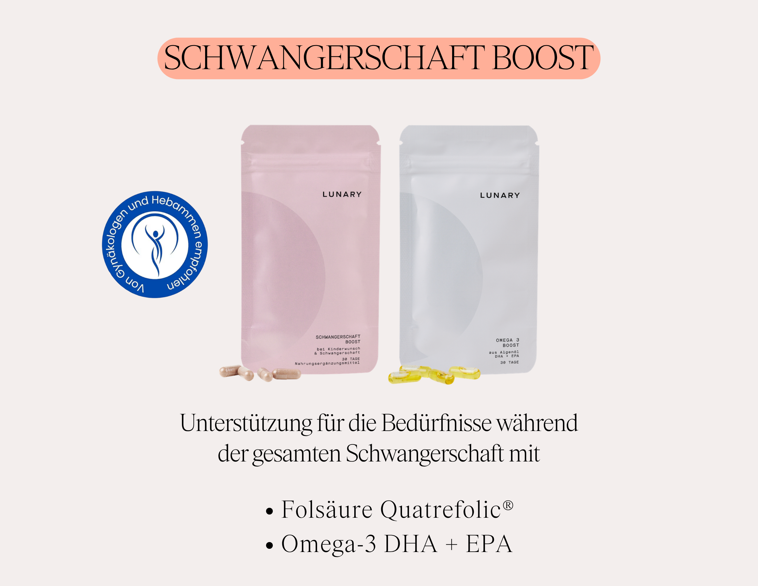 Schwangerschaft Boost - Nahrungsergänzungsmittel