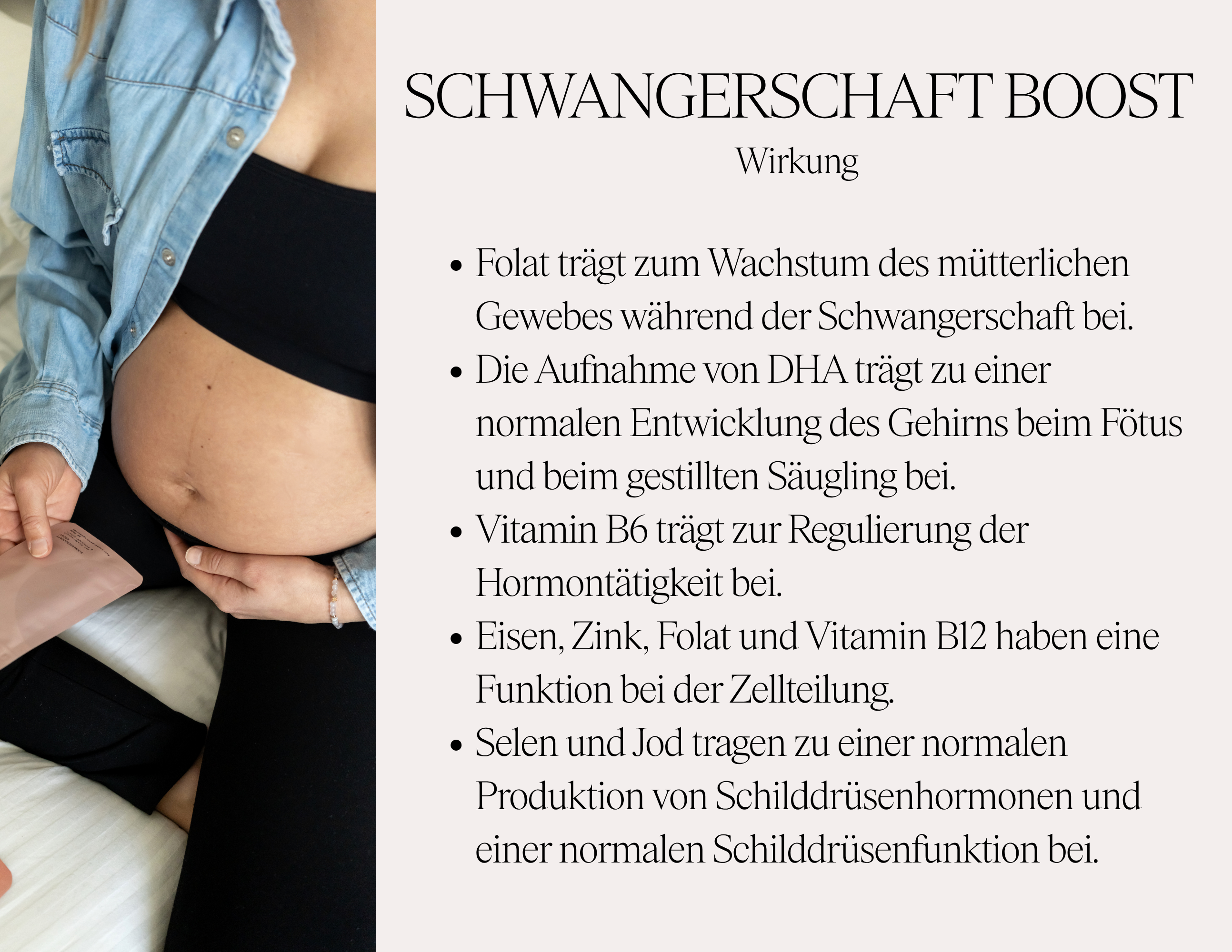 Schwangerschaft Boost - Nahrungsergänzungsmittel